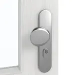 Detailansicht der Oberfläche von GARANT Wohnungseingangstür Authentic Grigio CePaL mit Lichtausschnitt LA-6