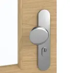 Detailansicht der Oberfläche von GARANT Wohnungseingangstür Quer Authentic Asteiche GCK08 mit Lichtausschnitt LA-6