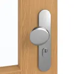 Detailansicht der Oberfläche von GARANT Wohnungseingangstür Eiche Premium GCK08 mit Lichtausschnitt LA-6