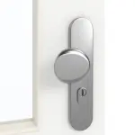 Detailansicht der Oberfläche von GARANT Wohnungseingangstür U11209SD Edelweiß GHK08 mit Lichtausschnitt LA-6