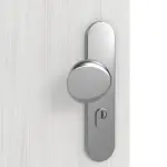 Detailansicht der Oberfläche von GARANT Wohnungseingangstür Authentic Grigio CePaL mit Lichtausschnitt LA-7