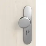 Detailansicht der Oberfläche von GARANT Wohnungseingangstür Authentic Perl GCK08 mit Lichtausschnitt LA-7