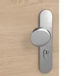 Detailansicht der Oberfläche von GARANT Wohnungseingangstür Quer Authentic Achat CePaL mit Lichtausschnitt LA-7