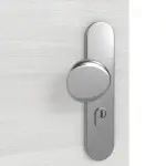 Detailansicht der Oberfläche von GARANT Wohnungseingangstür Quer Authentic Grigio GCK08 mit Lichtausschnitt LA-7