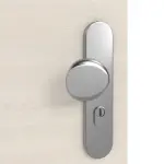 Detailansicht der Oberfläche von GARANT Wohnungseingangstür Quer Authentic Perl GCK08 mit Lichtausschnitt LA-7