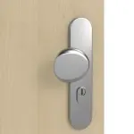 Detailansicht der Oberfläche von GARANT Wohnungseingangstür Natura Ahorn CePaL mit Lichtausschnitt LA-7