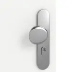 Detailansicht der Oberfläche von GARANT Wohnungseingangstür U11209SD Edelweiß GHK08 mit Lichtausschnitt LA-7