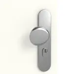 Detailansicht der Oberfläche von GARANT Wohnungseingangstür W1000ST3 Premium Weiß GHK08 mit Lichtausschnitt LA-7