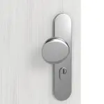 Detailansicht der Oberfläche von GARANT Wohnungseingangstür Authentic Grigio CePaL mit Lichtausschnitt LA-8