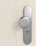 Detailansicht der Oberfläche von GARANT Wohnungseingangstür Authentic Perl CePaL mit Lichtausschnitt LA-8