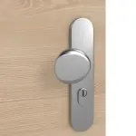 Detailansicht der Oberfläche von GARANT Wohnungseingangstür Quer Authentic Achat GCK08 mit Lichtausschnitt LA-8