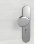 Detailansicht der Oberfläche von GARANT Wohnungseingangstür Quer Authentic Grigio GCK08 mit Lichtausschnitt LA-8