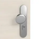 Detailansicht der Oberfläche von GARANT Wohnungseingangstür Quer Authentic Perl GCK08 mit Lichtausschnitt LA-8