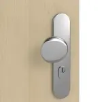 Detailansicht der Oberfläche von GARANT Wohnungseingangstür Natura Ahorn CePaL mit Lichtausschnitt LA-8