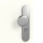 Detailansicht der Oberfläche von GARANT Wohnungseingangstür U11026SD Kristallweiß GHK08 mit Lichtausschnitt LA-8