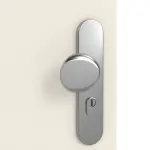 Detailansicht der Oberfläche von GARANT Wohnungseingangstür 0140-60 Dawn Resopal mit Lichtausschnitt LA-9