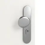 Detailansicht der Oberfläche von GARANT Wohnungseingangstür Authentic Bianco GCK08 mit Lichtausschnitt LA-9