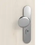 Detailansicht der Oberfläche von GARANT Wohnungseingangstür Authentic Perl CePaL mit Lichtausschnitt LA-9