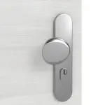 Detailansicht der Oberfläche von GARANT Wohnungseingangstür Quer Authentic Grigio GCK08 mit Lichtausschnitt LA-9