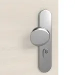 Detailansicht der Oberfläche von GARANT Wohnungseingangstür Quer Authentic Perl GCK08 mit Lichtausschnitt LA-9