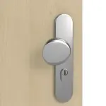 Detailansicht der Oberfläche von GARANT Wohnungseingangstür Natura Ahorn CePaL mit Lichtausschnitt LA-9