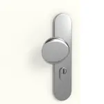 Detailansicht der Oberfläche von GARANT Wohnungseingangstür U11026SD Kristallweiß GHK08 mit Lichtausschnitt LA-9