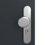 Detailansicht der Oberfläche von GARANT Wohnungseingangstür U12000SD Vulkanschwarz GHK08