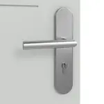 Detailansicht der Oberfläche von Groove 11 ProLine Lack Grau RAL 7035 Wohnungseingangstür - Hörmann