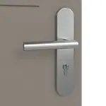 Detailansicht der Oberfläche von Groove 11 ProLine Lack Taupe RAL 7048 Wohnungseingangstür - Hörmann