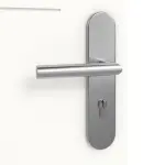 Detailansicht der Oberfläche von Signum 11 Basic Lack Verkehrsweiß RAL 9016 Wohnungseingangstür - Huga