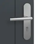 Detailansicht der Oberfläche von Groove 13 ProLine Lack Anthrazit RAL 7016 Wohnungseingangstür - Hörmann