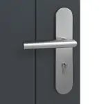 Detailansicht der Oberfläche von Signum 13 Basic Lack Anthrazit RAL 7016 Wohnungseingangstür - Huga