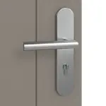 Detailansicht der Oberfläche von Signum 13 Basic Lack Taupe RAL 7048 Wohnungseingangstür - Huga