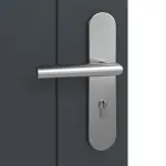 Detailansicht der Oberfläche von Signum 16 Basic Lack Anthrazit RAL 7016 Wohnungseingangstür - Huga