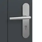 Detailansicht der Oberfläche von Groove 20 ProLine Lack Anthrazit RAL 7016 Wohnungseingangstür - Hörmann