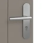 Detailansicht der Oberfläche von Groove 20 ProLine Lack Taupe RAL 7048 Wohnungseingangstür - Hörmann