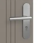 Detailansicht der Oberfläche von Signum 21 Basic Lack Taupe RAL 7048 Wohnungseingangstür - Huga