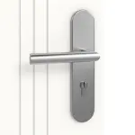 Detailansicht der Oberfläche von Signum 21 Basic Lack Verkehrsweiß RAL 9016 Wohnungseingangstür - Huga