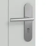 Detailansicht der Oberfläche von Groove 22 ProLine Lack Grau RAL 7035 Wohnungseingangstür - Hörmann