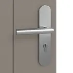 Detailansicht der Oberfläche von Signum 22 Basic Lack Taupe RAL 7048 Wohnungseingangstür - Huga