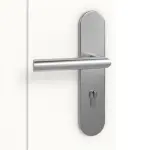 Detailansicht der Oberfläche von Signum 22 Basic Lack Verkehrsweiß RAL 9016 Wohnungseingangstür - Huga