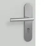 Detailansicht der Oberfläche von Groove 23 ProLine Lack Grau RAL 7035 Wohnungseingangstür - Hörmann