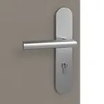 Detailansicht der Oberfläche von Groove 27 ProLine Lack Taupe RAL 7048 Wohnungseingangstür - Hörmann