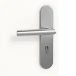 Detailansicht der Oberfläche von Signum 27 Basic Lack Verkehrsweiß RAL 9016 Wohnungseingangstür - Huga