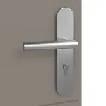 Detailansicht der Oberfläche von Groove 29 ProLine Lack Taupe RAL 7048 Wohnungseingangstür - Hörmann