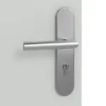 Detailansicht der Oberfläche von Groove 31 ProLine Lack Grau RAL 7035 Wohnungseingangstür - Hörmann