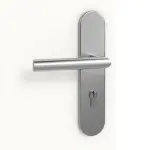 Detailansicht der Oberfläche von Signum 31 Basic Lack Verkehrsweiß RAL 9016 Wohnungseingangstür - Huga