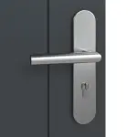 Detailansicht der Oberfläche von Groove 44 ProLine Lack Anthrazit RAL 7016 Wohnungseingangstür - Hörmann