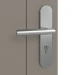Detailansicht der Oberfläche von Groove 44 ProLine Lack Taupe RAL 7048 Wohnungseingangstür - Hörmann