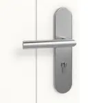 Detailansicht der Oberfläche von Signum 44 Basic Lack Verkehrsweiß RAL 9016 Wohnungseingangstür - Huga